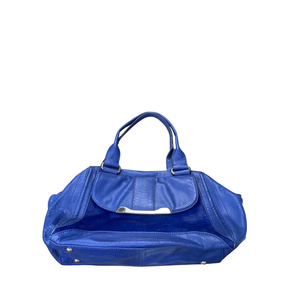 B. Makowsky Womens purple Leather Shoulder Handbag SKU 8921